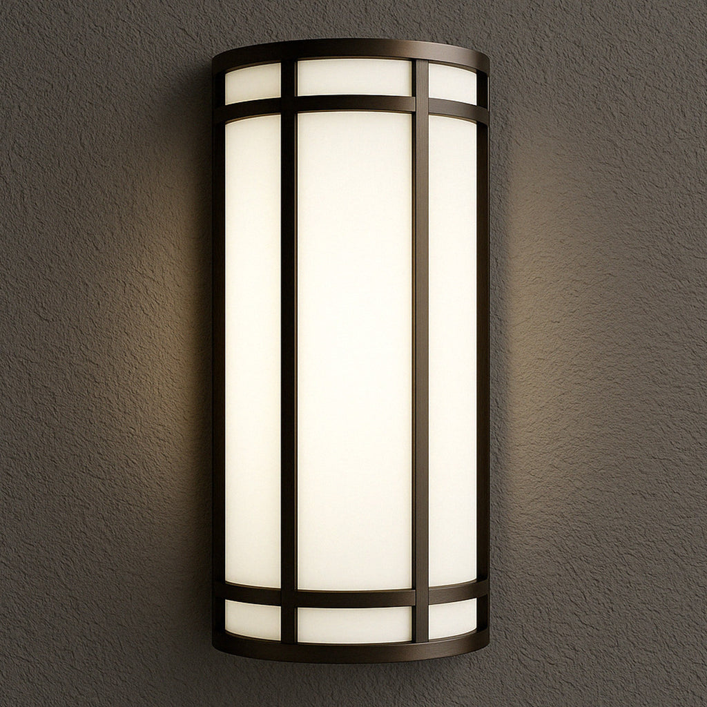 LED Decorative Wall Sconce Bronze Finish Watt Selectable 15W/20W/25W - 2,400 Lumens - 9X18 Inches - Color Tunable 30/40/50K