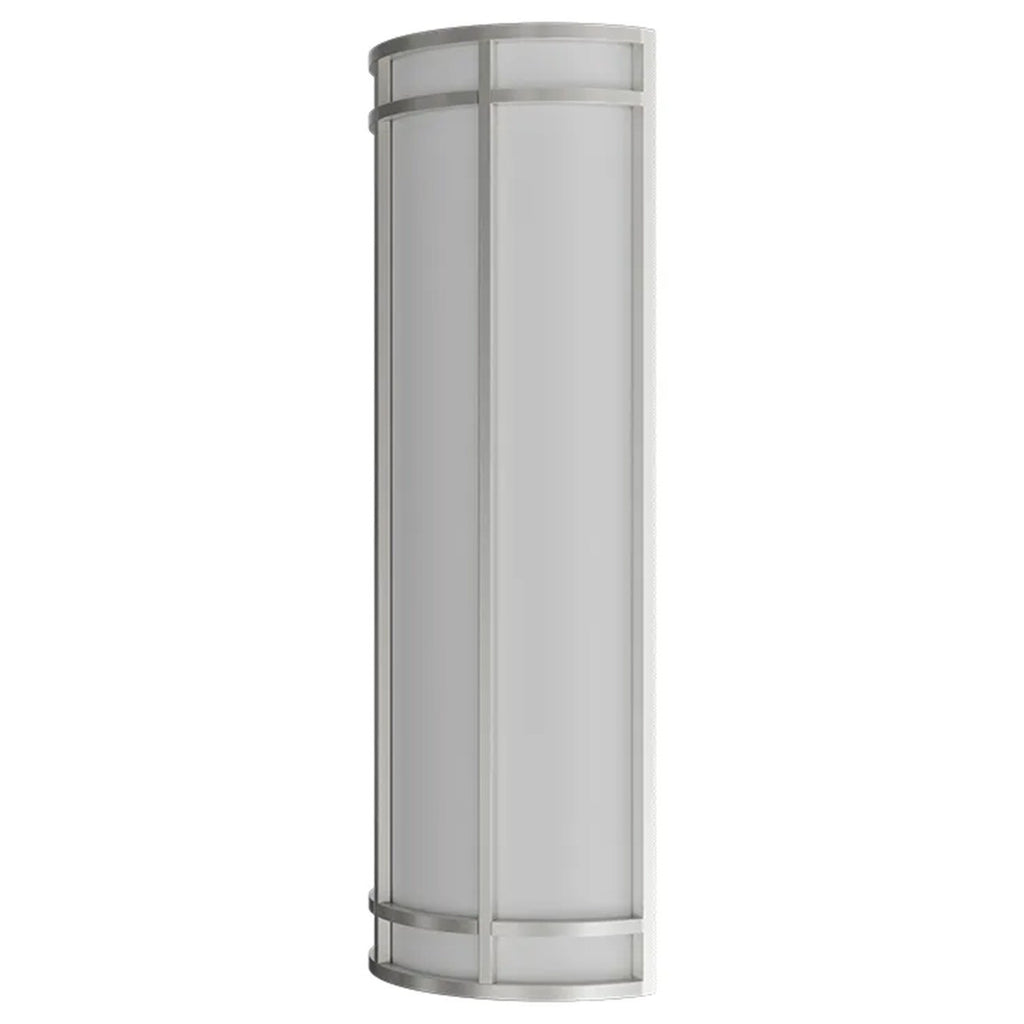 LED Decorative Wall Sconce Silver Finish Watt Selectable 20W/25W/30W - 2,800 Lumens - 9X24 Inches - Color Tunable 30/40/50K