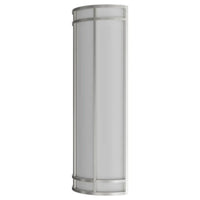 LED Decorative Wall Sconce Silver Finish Watt Selectable 20W/25W/30W - 2,800 Lumens - 9X24 Inches - Color Tunable 30/40/50K
