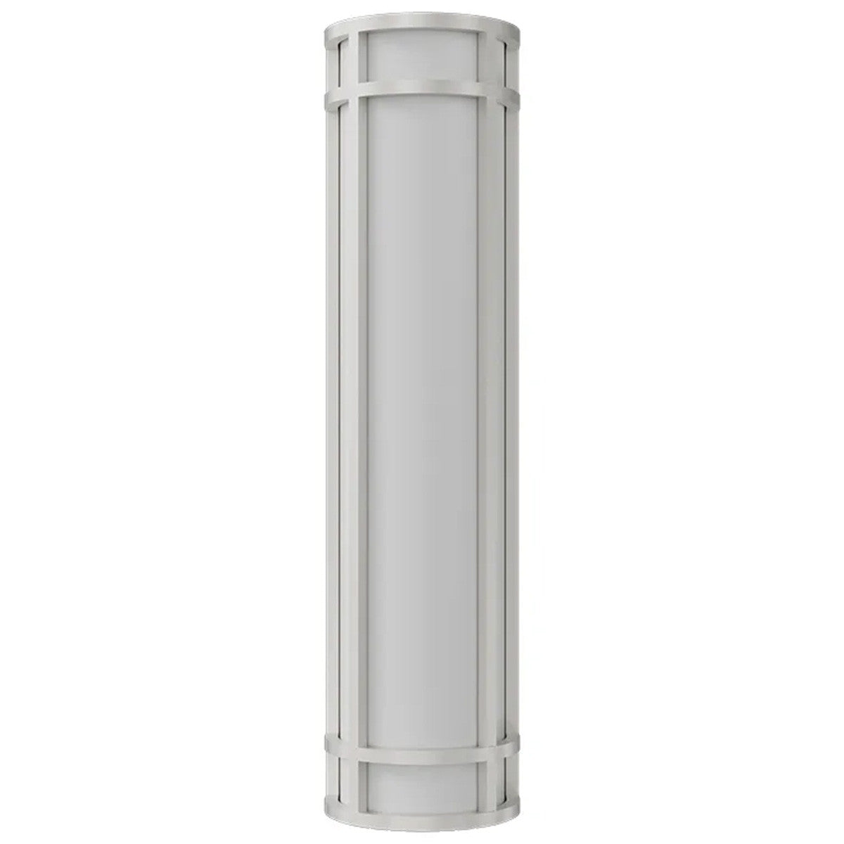 LED Decorative Wall Sconce Silver Finish 25 Watt - 1,800 Lumens - 6X24 Inches - Color Tunable 30/40/50K