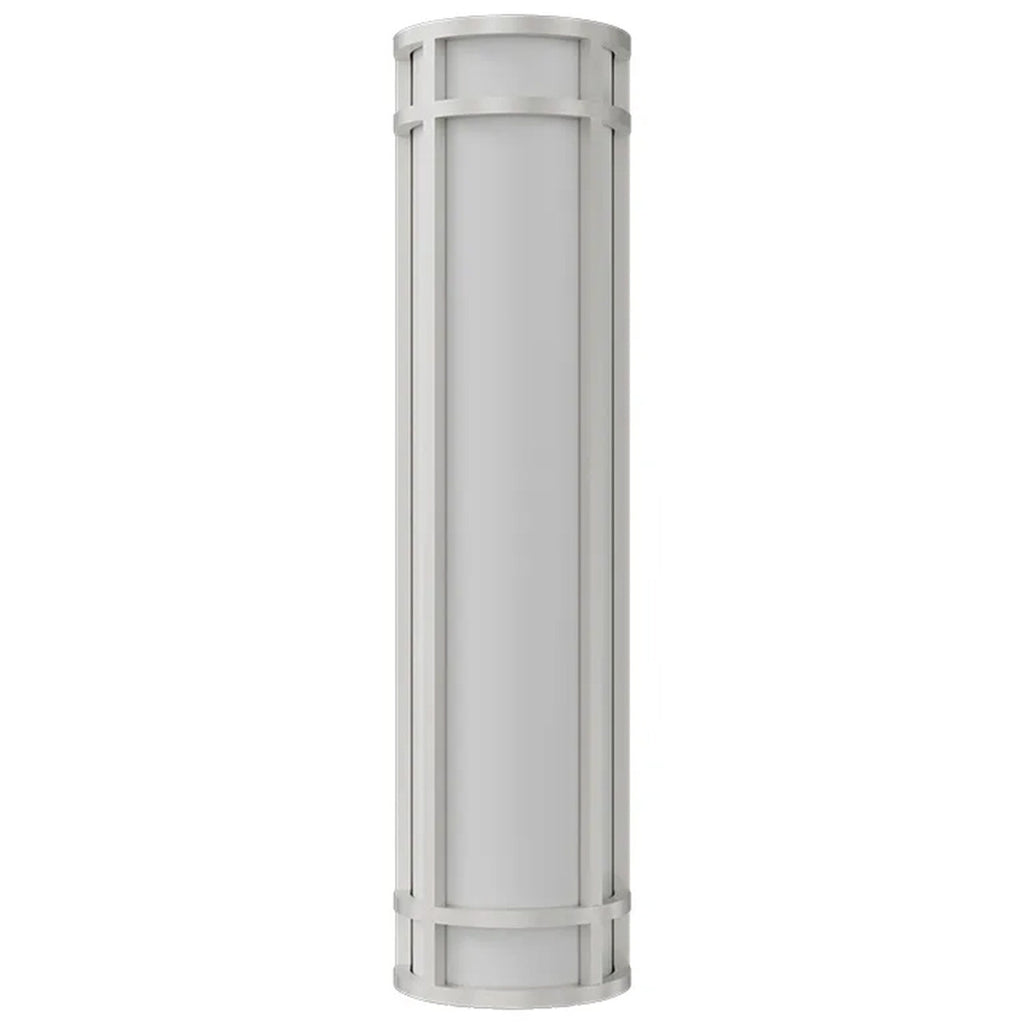 LED Decorative Wall Sconce Silver Finish 25 Watt - 1,800 Lumens - 6X24 Inches - Color Tunable 30/40/50K