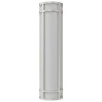 LED Decorative Wall Sconce Silver Finish 25 Watt - 1,800 Lumens - 6X24 Inches - Color Tunable 30/40/50K