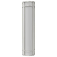 LED Decorative Wall Sconce Silver Finish 25 Watt - 1,800 Lumens - 6X24 Inches - Color Tunable 30/40/50K