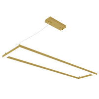LED Decorative Frame Lights - Suspended Indoor Pendant Fixtures - Multiple Finish Options