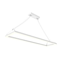 LED Decorative Frame Lights - Suspended Indoor Pendant Fixtures - Multiple Finish Options