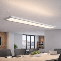LED Suspended Panel Up/Down Light - 40 Watt - 4200(2100 Up - 2100 Down) Lumens - Color Selectable 35K/40K/50K - 120-277V - With Suspension Hanging Kit