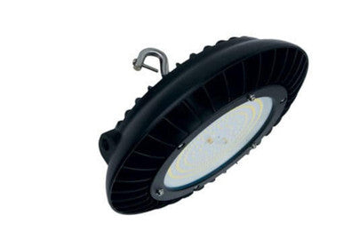 UFO LED High Bay Light - 150/120/90/60 Watt Selectable - 24000 Max Lumens - 110-277V - 5000K Daylight - 0-10V Dimmable - Black Finish