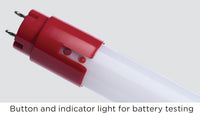LED T8 Lamp With Emergency Battery Back-Up -Compliant with UL924 Code - 4 Foot - 15 Watt - Color Temperature Selectable 35K/40/50K - 120-277V - Lock Tombstone Sockets Included