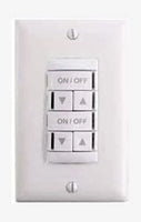 nLight Wired Aesthetic Wallpod, 2-Pole, Raise/Lower Dimming, White