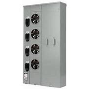 Siemens - WEP4411 PAK Metering, 400 Amp, 4 Gang, 1 Phase, 125 Amp 4 Jaw, Ringed, EUSERC