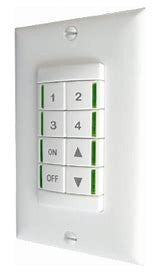 Low Voltage Push-Button Wallpod, Four Pole, Raise/Lower Dimming, White, Low Temperature / High Humidity