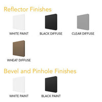 3IN Square Wall Wash, Black Diffuse, Self Flanged (Same finish as reflector)