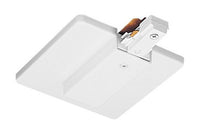 Trac-Master End Feed Connector and Outlet - TU21 RP WH