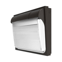 TWX Polycarbonate LED Size 3 Wallpack, LED, Adjustable light output, 5000K, 120-277V, Textured dark bronze,  super durable
