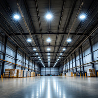 500 Watt UFO LED High Bay Light - 80,000 Lumens - Color Selectable 30K/40K/50K - 120-277V - Black Finish