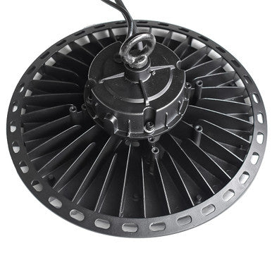 200 Watt UFO LED High Bay Light - 27,000 Lumens - 5000K Daylight - 120-277V - Black Finish