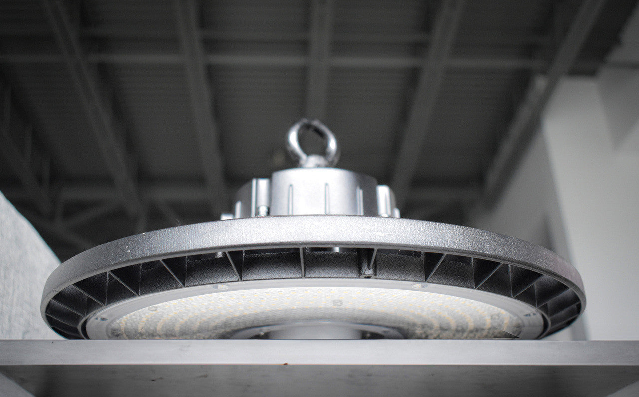500 Watt UFO LED High Bay Light - 80,000 Lumens - Color Selectable 30K/40K/50K - 120-277V - Black Finish