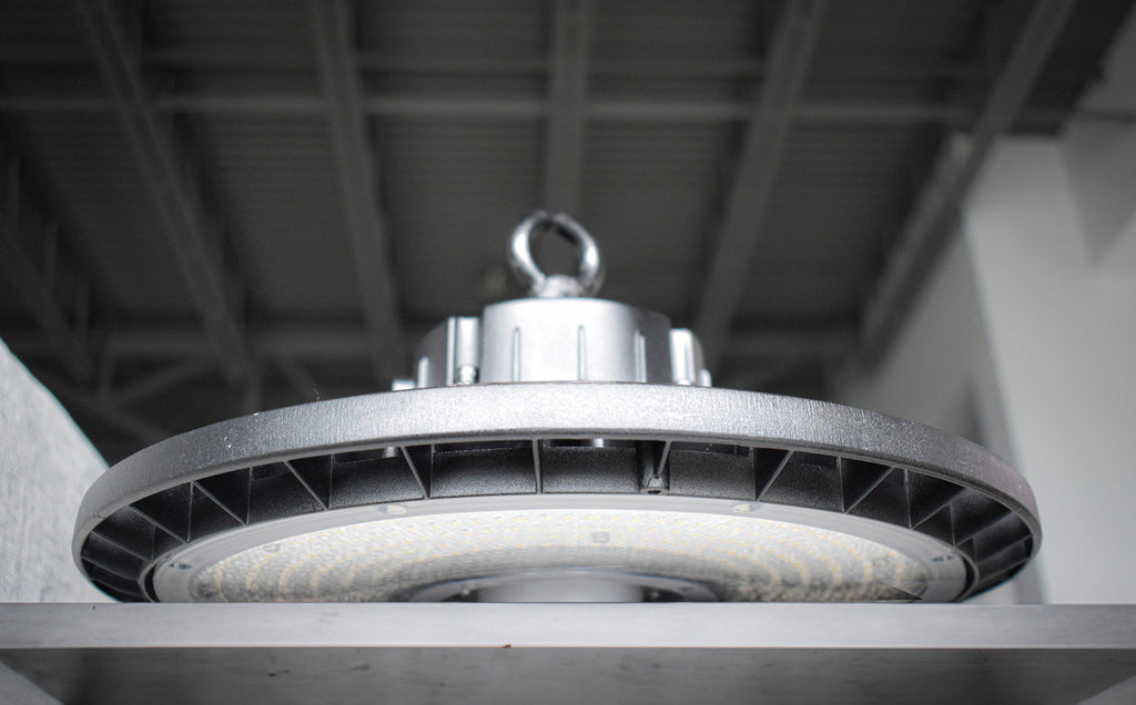 500 Watt UFO LED High Bay Light - 80,000 Lumens - Color Selectable 30K/40K/50K - 120-277V - Black Finish