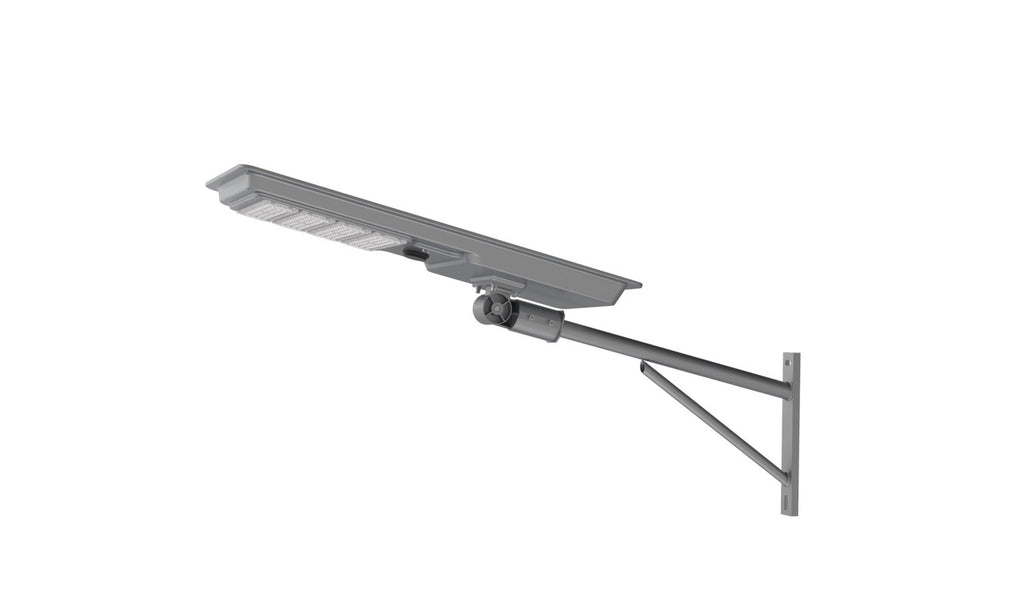 Solar LED Dusk to Dawn Pole Light - 100 Watt - 10,000 Lumens - With Clamp and Arm Mounting