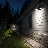 LED Solar Wall Lights - 15 Watt - 6000K Daylight Deluxe - Black Finish