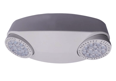 High Output Emergency Light - Choose White or Black Finish With 90 Minute Battery Back-Up