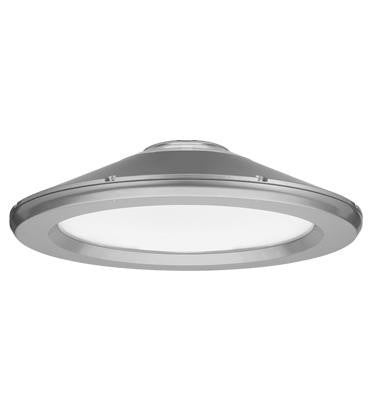 Parking Garage LED, LED, 4 light engines, Up to 6253 Lumens, 4000K, 80CRI, Type V Rectangular, 120-277V, Surface mount, Natural Aluminum Finish,  super durable