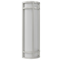 LED Decorative Wall Sconce Silver Finish 20 Watt - 1,500 Lumens - 6X18 Inches - Color Tunable 30/40/50K