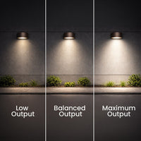 Up/Down Light LED Cut Off Wallpacks - Commercial Wall Lights - 120-277V - With Photocell - Multiple Wattage And Finish Options