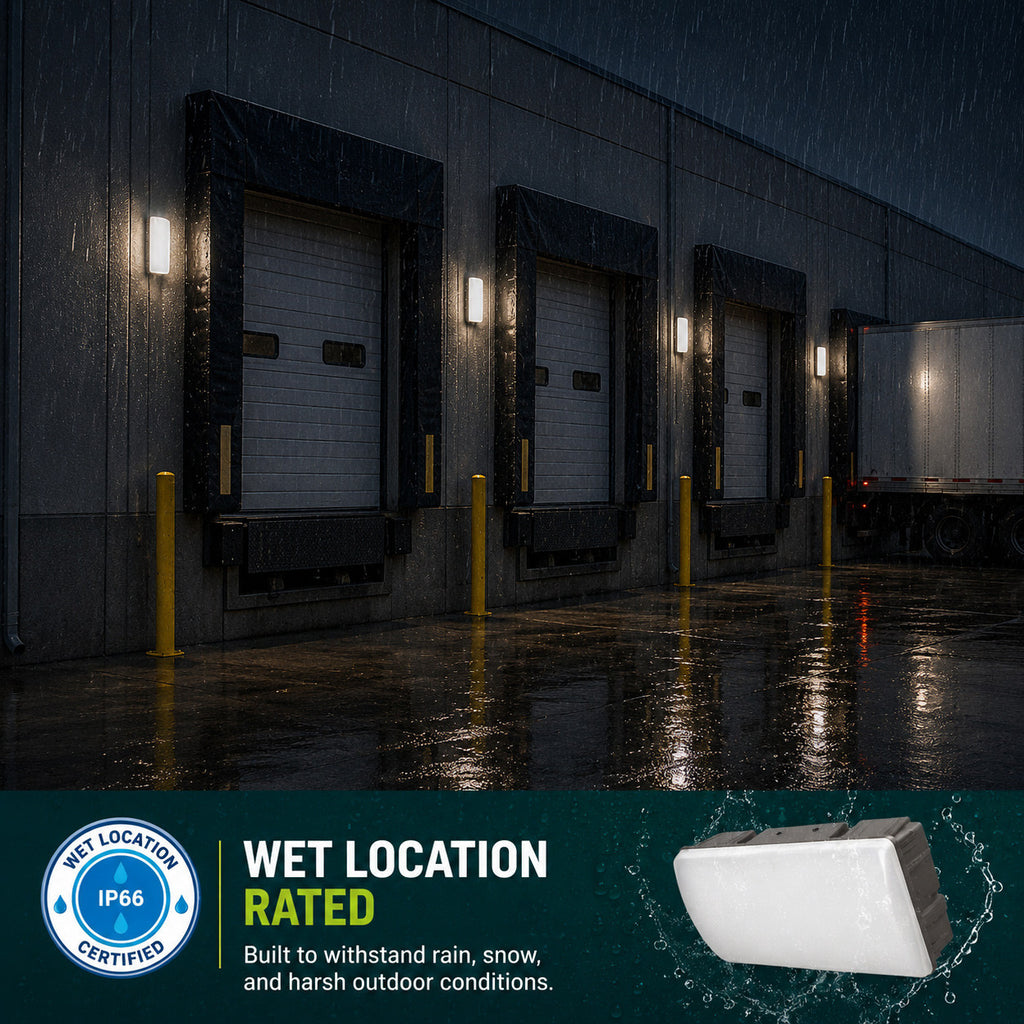 20 Watt LED Vandalproof Wallpack - 1900 Lumens - 4000K Cool White - 120-277V - Bronze Finish