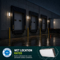 20 Watt LED Vandalproof Wallpack - 1900 Lumens - 4000K Cool White - 120-277V - Bronze Finish
