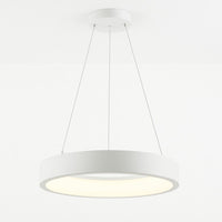 LED Halo Pendant With Up/Down Lights - Suspended Indoor Pendant Fixtures - Multiple Size and Finish Options