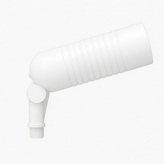 Slim Bullet LED Landscape Light - 8 Watts - 700 Lumens - 120V - Color Tempurature Selectable 30K/40K/50K  - Knuckle Mount - White Finish