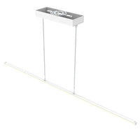 Decorative Linear LED Tube Light - 8 Foot - Multi Watt Selectable 40/50/60 Watts - Color Temperature Selectable 30K/35K/40K - White Finish - 120-277V