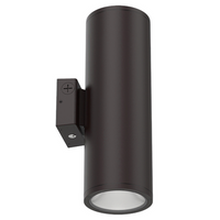 LED 6 Inch Wall Cylinder, 31 Watt, 4728 Lumens, 45 Degree Beam, 120-277V, Color Temperature Selctable 30/40/50K, Bronze Finish