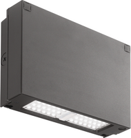 LED Wall Pack, LED, Up to 2954 lumens, 4000K, 120-277V, Dark bronze finish,  super durable
