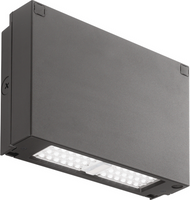 LED Wall Pack, LED, Up to 2954 lumens, 4000K, 120-277V, Emergency battery backup,  14W,  Cold, Dark bronze finish,  super durable