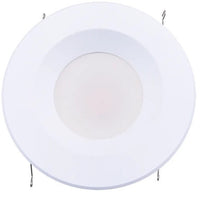 6 Inch LED Recessed Downlight With Baffle Trim- 10 Watt - 1000 Lumens - Color Selectable 27K/30K/40K/50K/65K - 120V - Recessed Can Required - Dimmable