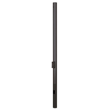 10 Foot Round Pole For Direct Burial - Steel With Bronze Finish - 4 Inch Diameter
