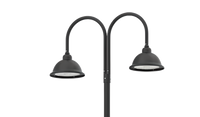 LED Designer Bell Post Light Fixtures - Decorative Pole And Wall Lighting - Many Options for Mounting Parts, Sizes and Adapters for Pole Diameters